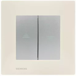 Interrupteur Volet Roulant Silver Delta Viva + Plaque Beige - SIEMENS - SIEMENS