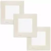 LOT 3 Va Et Vient Blanc Delta Viva + Plaque Beige - SIEMENS - SIEMENS