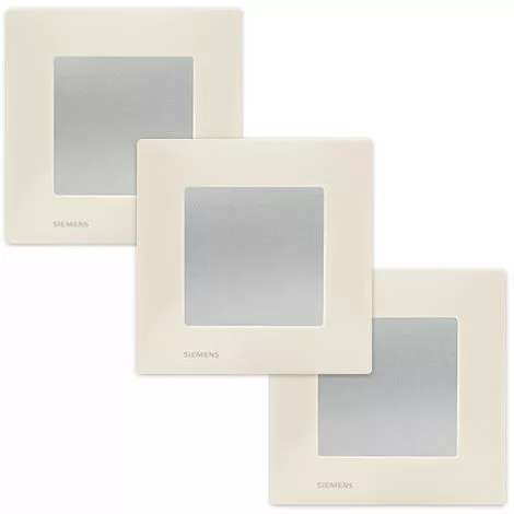 LOT De 3 Va-et-Vient Silver Delta Viva + Plaques Beige - SIEMENS - SIEMENS 1 LOT De 3 Va-et-Vient Silver Delta Viva + Plaques Beige - SIEMENS - SIEMENS