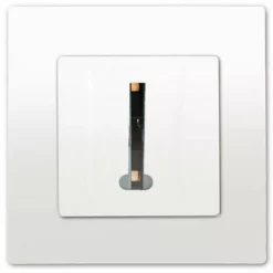 Prise Téléphone Blanc Delta Viva + Plaque Blanc - SIEMENS - SIEMENS