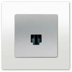 Prise RJ45 Silver Delta Viva + Plaque Blanc - SIEMENS - SIEMENS