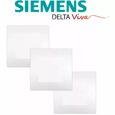 LOT 3 Va Et Vient Blanc Delta Viva + Plaque Blanc - SIEMENS - SIEMENS 2 LOT 3 Va Et Vient Blanc Delta Viva + Plaque Blanc - SIEMENS - SIEMENS – Image 2