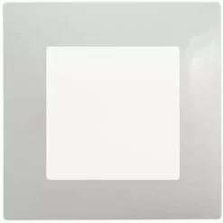 Poussoir Blanc Delta Viva + Plaque Gris - SIEMENS - SIEMENS