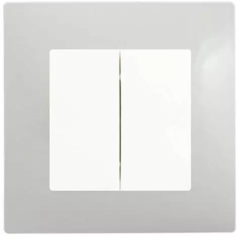 Double Va Et Vient Blanc Delta Viva + Plaque Gris - SIEMENS - SIEMENS 1 Double Va Et Vient Blanc Delta Viva + Plaque Gris - SIEMENS - SIEMENS