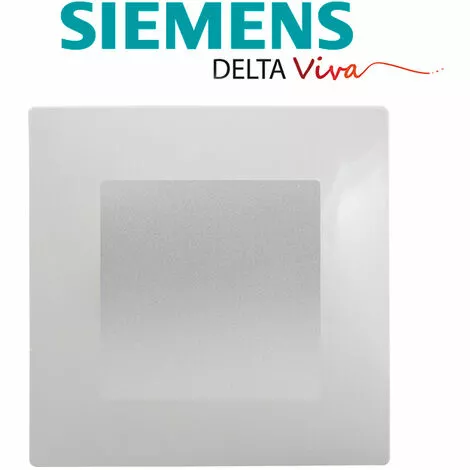 Poussoir Silver Delta Viva + Plaque Gris - SIEMENS - SIEMENS 2 Poussoir Silver Delta Viva + Plaque Gris - SIEMENS - SIEMENS – Image 2