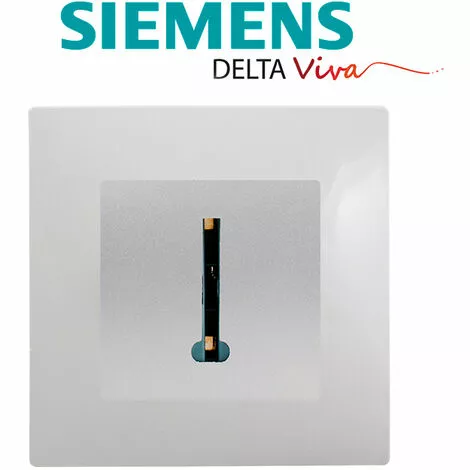 Prise Téléphone Silver Delta Viva + Plaque Gris - SIEMENS - SIEMENS 2 Prise Téléphone Silver Delta Viva + Plaque Gris - SIEMENS - SIEMENS – Image 2