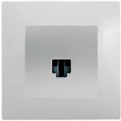 Prise RJ45 Silver Delta Viva + Plaque Gris - SIEMENS - SIEMENS
