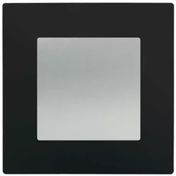 Poussoir Silver Delta Viva + Plaque Noir - SIEMENS - SIEMENS