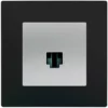 Prise RJ45 Silver Delta Viva + Plaque Noir - SIEMENS - SIEMENS