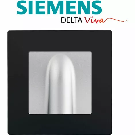 Sortie De Cable Silver Delta Viva + Plaque Noir - SIEMENS - SIEMENS 2 Sortie De Cable Silver Delta Viva + Plaque Noir - SIEMENS - SIEMENS – Image 2