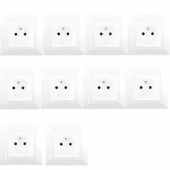 Lot De 10 Prises 2P+T Blanc DELTA ONE - SIEMENS - SIEMENS