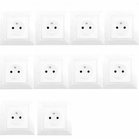 Lot De 10 Prises 2P+T Blanc DELTA ONE - SIEMENS - SIEMENS 1 Lot De 10 Prises 2P+T Blanc DELTA ONE - SIEMENS - SIEMENS