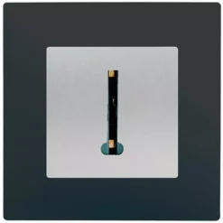 Prise Téléphone Silver Delta Viva + Plaque Anthracite - SIEMENS - SIEMENS