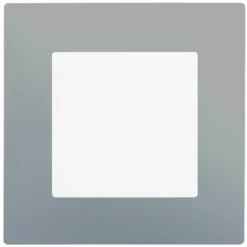 Va Et Vient à Voyant Blanc Delta Viva + Plaque Silver - SIEMENS - SIEMENS