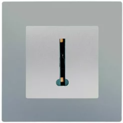 Prise Téléphone Silver Delta Viva + Plaque Silver - SIEMENS - SIEMENS