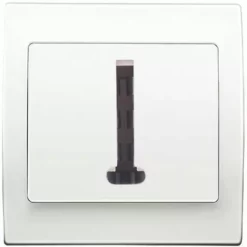 Prise Téléphone Blanc Delta Iris + Plaque Basic Blanc - SIEMENS - SIEMENS