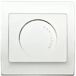 Va Et Vient Variateur 500W Blanc Delta Iris + Plaque Basic Blanc - SIEMENS - SIEMENS