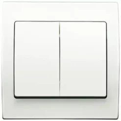 Va Et Vient + Poussoir Blanc Delta Iris + Plaque Basic Blanc - SIEMENS - SIEMENS