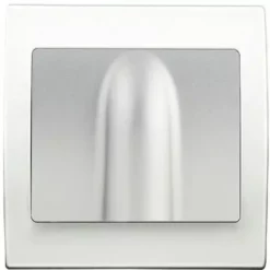 Sortie De Cable Silver Delta Iris + Plaque Basic Blanc - SIEMENS - SIEMENS