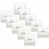 LOT 10 Prises 2P+T Blanc Delta Iris + Plaques Basic Blanc - SIEMENS - SIEMENS