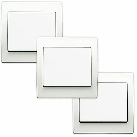 LOT 3 Va Et Vient Blanc Delta Iris + Plaque Basic Blanc - SIEMENS - SIEMENS 1 LOT 3 Va Et Vient Blanc Delta Iris + Plaque Basic Blanc - SIEMENS - SIEMENS