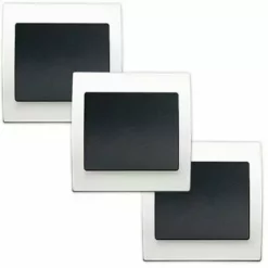 LOT 3 Va Et Vient Anthracite Delta Iris + Plaque Basic Blanc - SIEMENS - SIEMENS