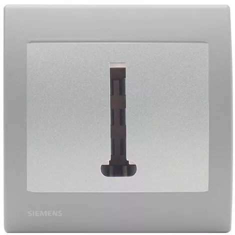 Prise Téléphone Silver Delta Iris + Plaque Basic Silver - SIEMENS - SIEMENS 1 Prise Téléphone Silver Delta Iris + Plaque Basic Silver - SIEMENS - SIEMENS