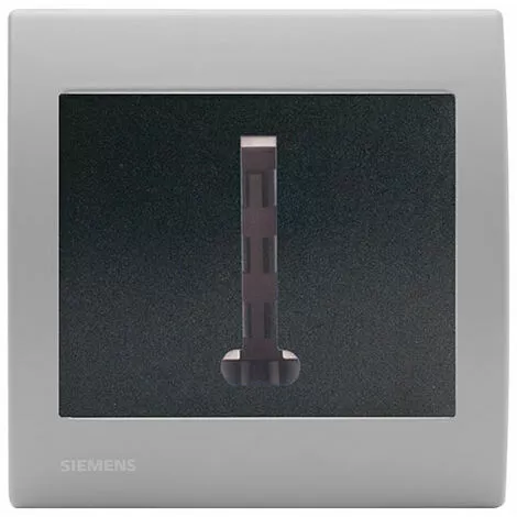 Prise Téléphone Gris Anthracite Delta Iris + Plaque Basic Silver - SIEMENS - SIEMENS 1 Prise Téléphone Gris Anthracite Delta Iris + Plaque Basic Silver - SIEMENS - SIEMENS