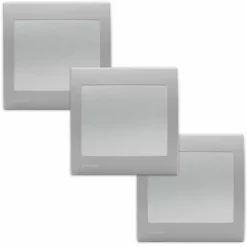 Lot De 3 Va Et Vient Silver Delta Iris + Plaque Basic Silver - SIEMENS - SIEMENS