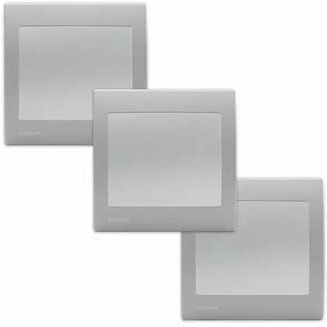 Lot De 3 Va Et Vient Silver Delta Iris + Plaque Basic Silver - SIEMENS - SIEMENS 1 Lot De 3 Va Et Vient Silver Delta Iris + Plaque Basic Silver - SIEMENS - SIEMENS