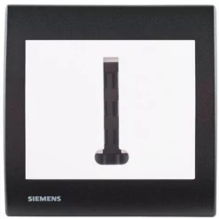Prise Téléphone Blanc Delta Iris + Plaque Basic Anthracite - SIEMENS - SIEMENS