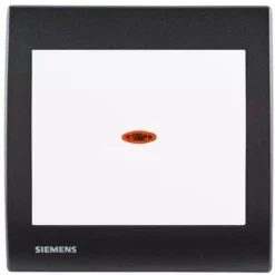Va Et Vient Lumineux Blanc Delta Iris + Plaque Basic Anthracite - SIEMENS - SIEMENS