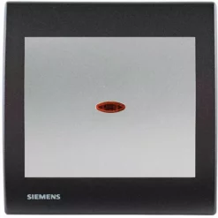 Va Et Vient Lumineux Silver Delta Iris + Plaque Basic Anthracite - SIEMENS - SIEMENS