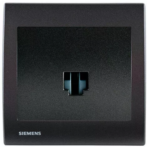 Prise Informatique RJ45 Anthracite Delta Iris + Plaque Basic Anthracite - SIEMENS - SIEMENS 1 Prise Informatique RJ45 Anthracite Delta Iris + Plaque Basic Anthracite - SIEMENS - SIEMENS