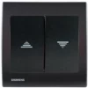 Interrupteur Volet Roulant Anthracite Delta Iris + Plaque Basic Anthracite - SIEMENS - SIEMENS