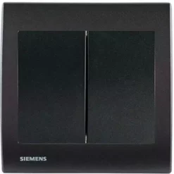 Va Et Vient + Poussoir Anthracite Delta Iris + Plaque Basic Anthracite - SIEMENS - SIEMENS