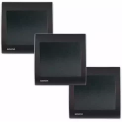 Lot De 3 Va Et Vient Anthracite Delta Iris + Plaque Anthracite - SIEMENS - SIEMENS