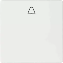 SIEMENS Interrupteur A Bascule Avec Symbol "sonnette", Blanc Titan, 55mmx55 Mm Type De Protection IP20/1pc