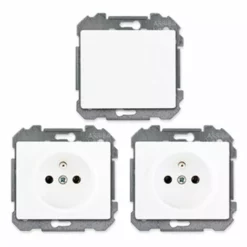 Lot De 1 Va Et Vient Blanc Et 2 Prises 2P+T Blanc - SIEMENS - SIEMENS