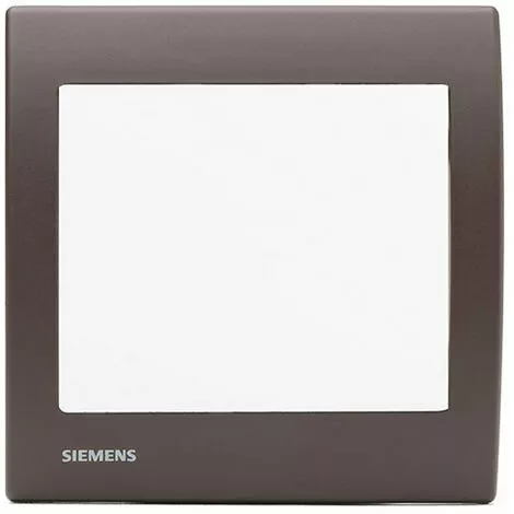 Va Et Vient Blanc Delta Iris + Plaque Soft Marron - SIEMENS - SIEMENS 1 Va Et Vient Blanc Delta Iris + Plaque Soft Marron - SIEMENS - SIEMENS