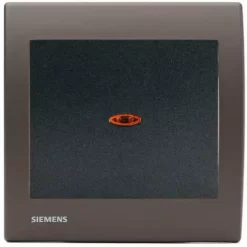 Va-et-Vient Lumineux Anthracite Delta Iris + Plaque Soft Marron - SIEMENS - SIEMENS