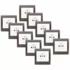 LOT De 10 Prises 2P+T Blanc Delta Iris + Plaques Soft Marron - SIEMENS - SIEMENS