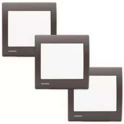 LOT 3 Va Et Vient Blanc Delta Iris + Plaque Soft Marron - SIEMENS - SIEMENS