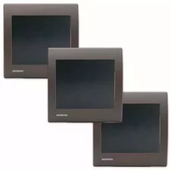 LOT De 3 Va Et Vient Anthracite Delta Iris + Plaque Soft Marron - SIEMENS - SIEMENS