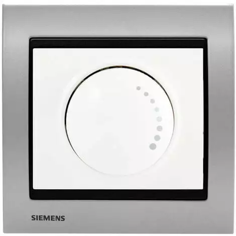 Va Et Vient Variateur 500W Blanc Delta Iris + Plaque Métal Alu Silver - SIEMENS - SIEMENS 1 Va Et Vient Variateur 500W Blanc Delta Iris + Plaque Métal Alu Silver - SIEMENS - SIEMENS