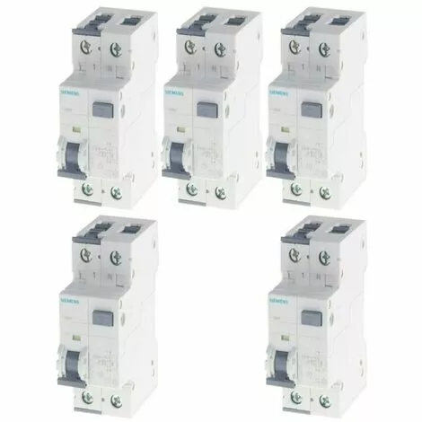 Kit Siemens Différentiels Magnétothermiques 32A 1P+N 30MA 4.5KA 5SU13531KK32 1 Kit Siemens Différentiels Magnétothermiques 32A 1P+N 30MA 4.5KA 5SU13531KK32