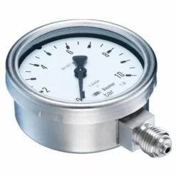 SIEMENS Baumer MEX5-D30.B22 Manomètre Industriel Bourdon G1/2 0..10bar - Blanc