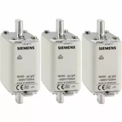 Siemens 3NA3822 Fusible NH Taille Du Fusible = 000 63 A 500 V/AC, 250 V/AC 3 Pc(s)
