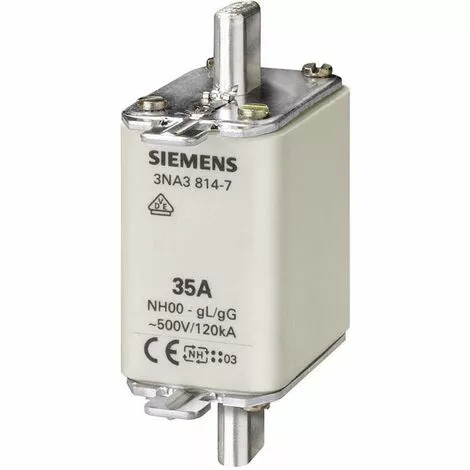 Siemens 3NA38207 Fusible NH Taille Du Fusible = 00 50 A 500 V/AC, 250 V/AC 3 Pc(s) 1 Siemens 3NA38207 Fusible NH Taille Du Fusible = 00 50 A 500 V/AC, 250 V/AC 3 Pc(s)