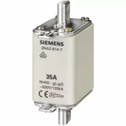 Siemens 3NA3836 Fusible NH Taille Du Fusible = 00 160 A 500 V/AC, 250 V/AC 3 Pc(s)